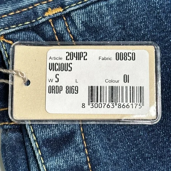 Diesel Jeans Vicious Wide Leg Size 26x31 Denim Blue NWT